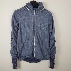 Lululemon Run: Hustle Jacket | Gray & Blue | 8